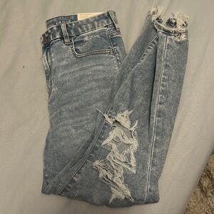 American eagle blue ripped jeans